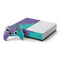 Purple Turquoise Zig Zag Xbox One S Console and Controller Bundle Skin