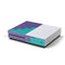 Purple Turquoise Zig Zag Xbox One S Console Skin