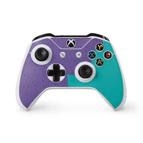 Purple Turquoise Zig Zag Xbox One S Controller Skin