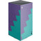 Purple Turquoise Zig Zag XBox Series X Digital Edition Console Skin