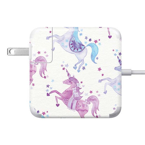 Purple Unicorns by Cat Coq 85W Power Adapter (15 and 17 inch MacBook Pro Charger) Skin