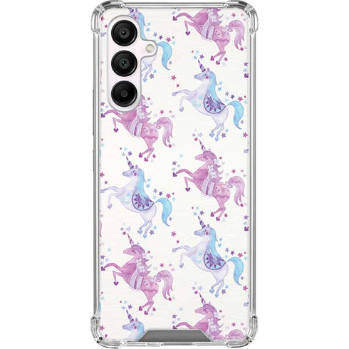 Purple Unicorns by Cat Coq Galaxy A16 5G Clear Case