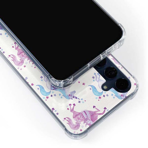 Purple Unicorns by Cat Coq Galaxy A35 5G Clear Case