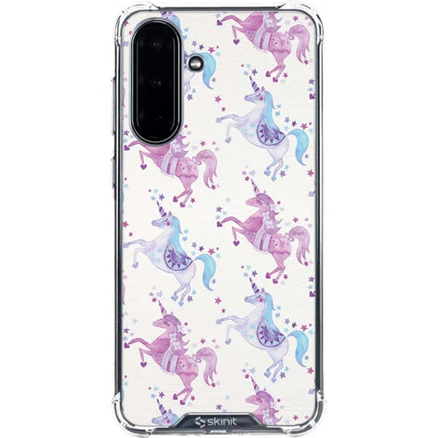 Purple Unicorns by Cat Coq Galaxy A36 5G Clear Case