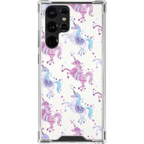 Purple Unicorns by Cat Coq Galaxy S23 Ultra Clear Case