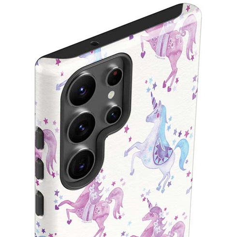 Purple Unicorns by Cat Coq Galaxy S23 Ultra Pro Case