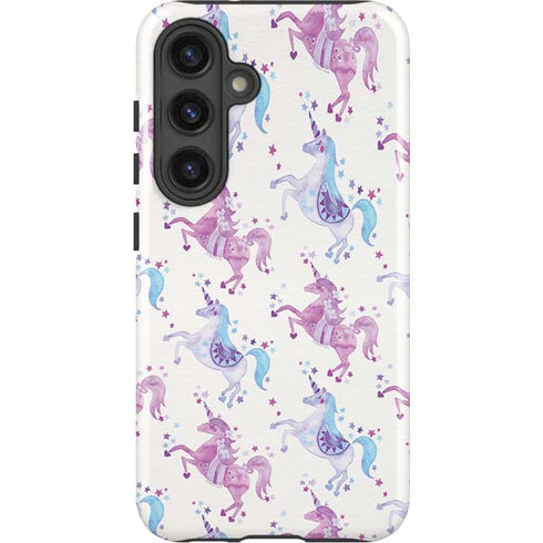 Purple Unicorns by Cat Coq Galaxy S25 Impact Case