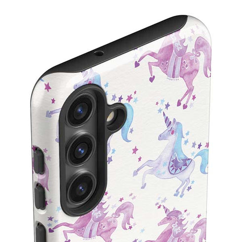 Purple Unicorns by Cat Coq Galaxy S25 Impact Case