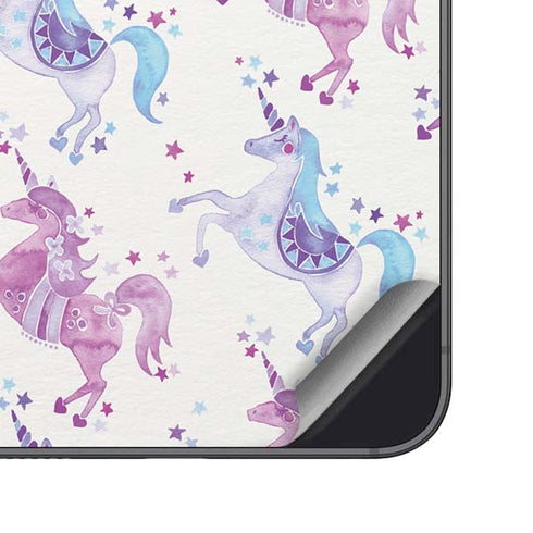 Purple Unicorns by Cat Coq Galaxy S24 Plus Skin