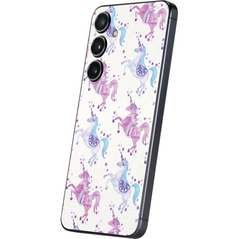 Purple Unicorns by Cat Coq Galaxy S24 Skin