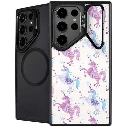 Purple Unicorns by Cat Coq Galaxy S25 Ultra Kickstand Case