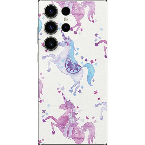 Purple Unicorns by Cat Coq Galaxy S24 Ultra Skin