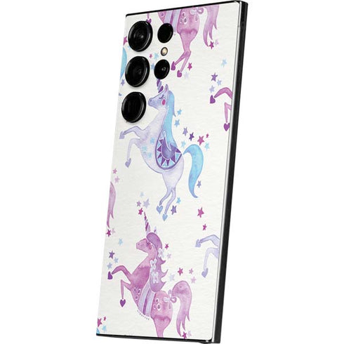 Purple Unicorns by Cat Coq Galaxy S25 Ultra Skin