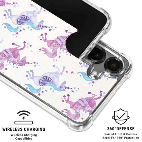 Purple Unicorns by Cat Coq Galaxy S26 Plus Clear Case