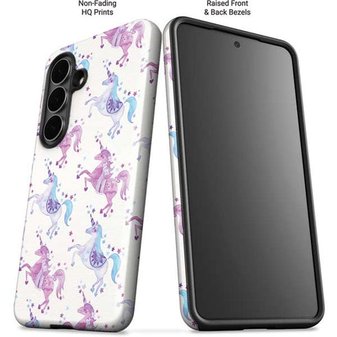 Purple Unicorns by Cat Coq Galaxy S26 Plus Impact Case