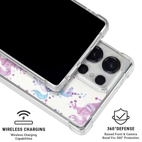 Purple Unicorns by Cat Coq Galaxy S26 Ultra Clear Case