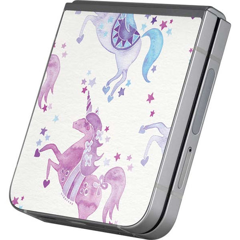 Purple Unicorns by Cat Coq Galaxy Z Flip6 Skin