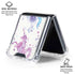 Purple Unicorns by Cat Coq Galaxy Z Flip6 Clear Case