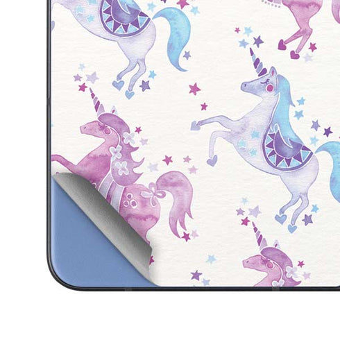 Purple Unicorns by Cat Coq Galaxy Z Fold5 5G Skin