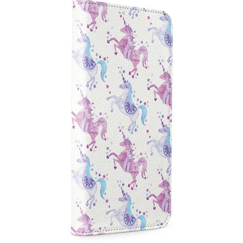 Purple Unicorns by Cat Coq iPhone 15 Folio Case