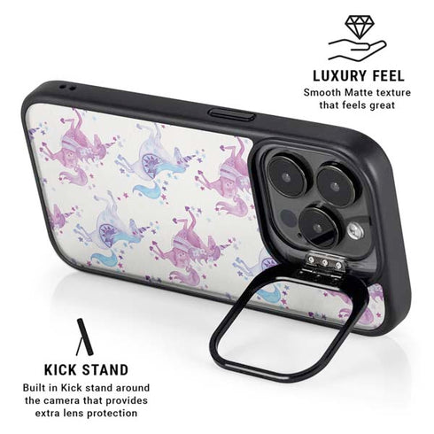 Purple Unicorns by Cat Coq iPhone 15 Pro Max Kickstand Case