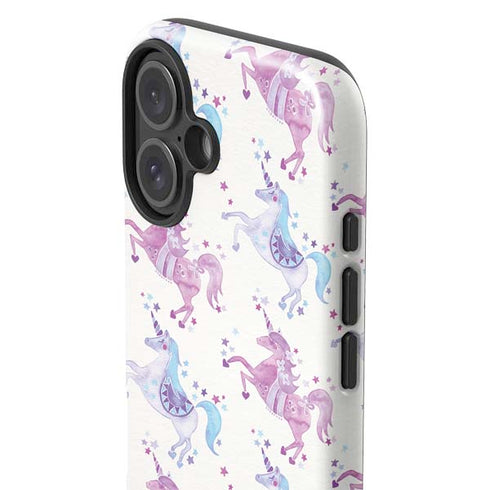 Purple Unicorns by Cat Coq iPhone 16 Impact Case