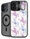 Purple Unicorns by Cat Coq iPhone 16 Kickstand Case