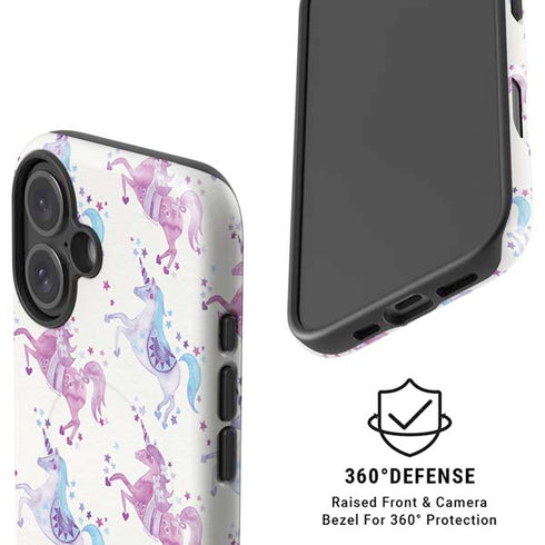 Purple Unicorns by Cat Coq iPhone 16 Plus Magsafe Impact Case