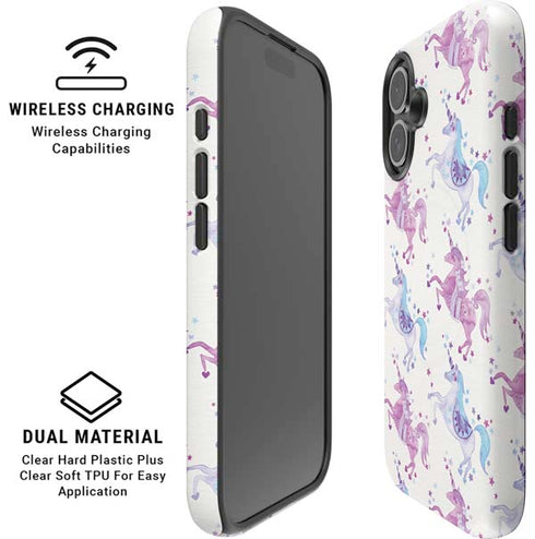 Purple Unicorns by Cat Coq iPhone 16 Plus Magsafe Impact Case