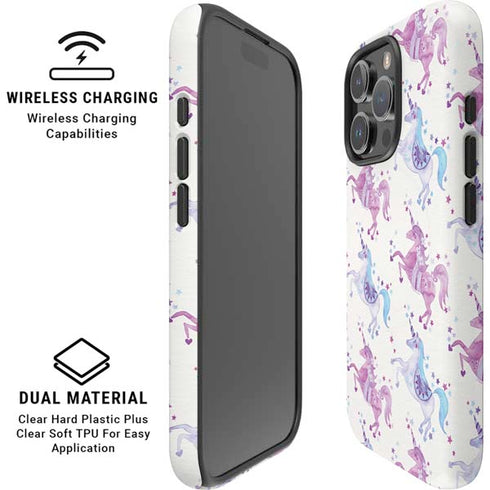 Purple Unicorns by Cat Coq iPhone 16 Pro Magsafe Impact Case