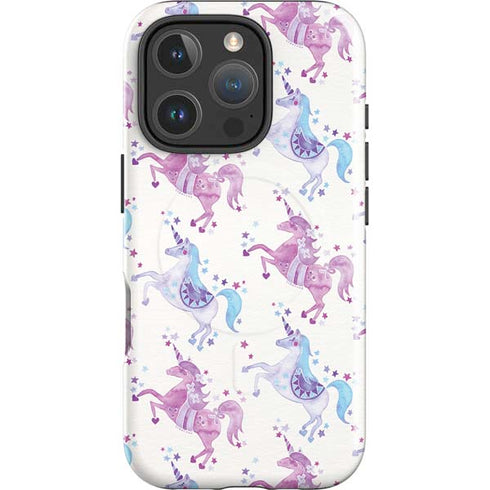 Purple Unicorns by Cat Coq iPhone 16 Pro Max Magsafe Impact Case