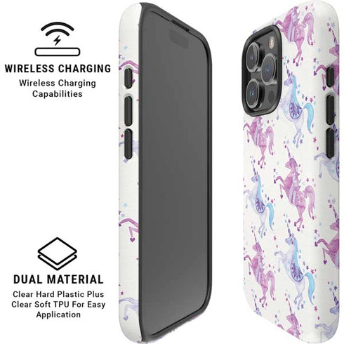 Purple Unicorns by Cat Coq iPhone 16 Pro Max Magsafe Impact Case