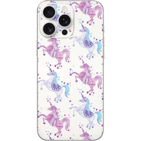 Purple Unicorns by Cat Coq iPhone 16 Pro Max Skin