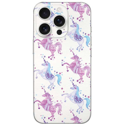 Purple Unicorns by Cat Coq iPhone 16 Pro Skin