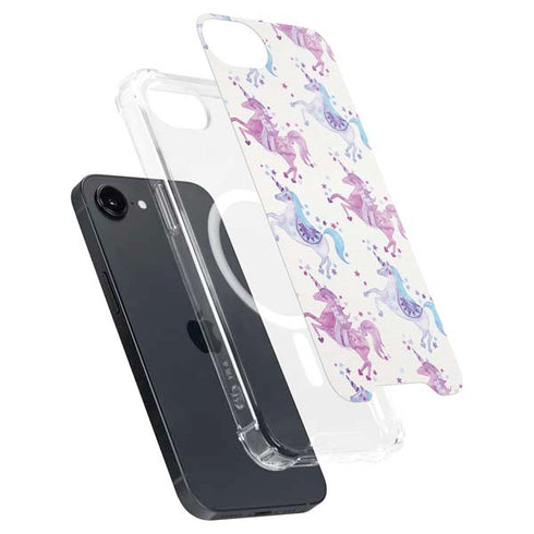 Purple Unicorns by Cat Coq iPhone 16e MagSafe Case