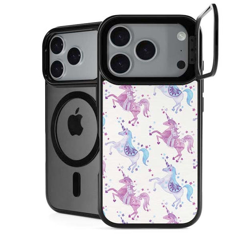 Purple Unicorns by Cat Coq iPhone 18 Pro Kickstand Case