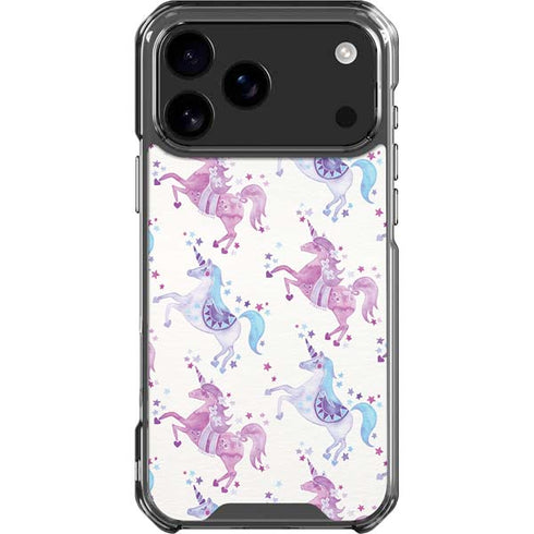Purple Unicorns by Cat Coq iPhone 18 Pro Max Clear Case