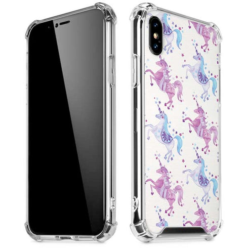Purple Unicorns by Cat Coq iPhone X/XS Clear Case