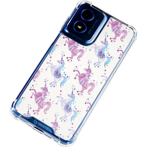 Purple Unicorns by Cat Coq Moto G 5G (2024) Clear Case
