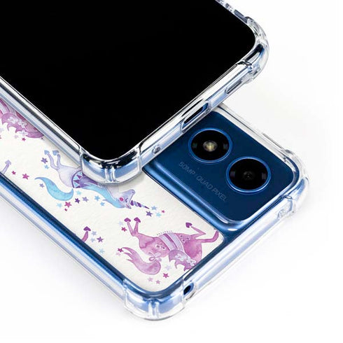 Purple Unicorns by Cat Coq Moto G 5G (2024) Clear Case
