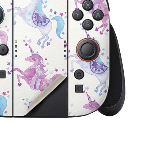 Purple Unicorns by Cat Coq Nintendo Switch 2 (2025) Joy-Con Controller Skin