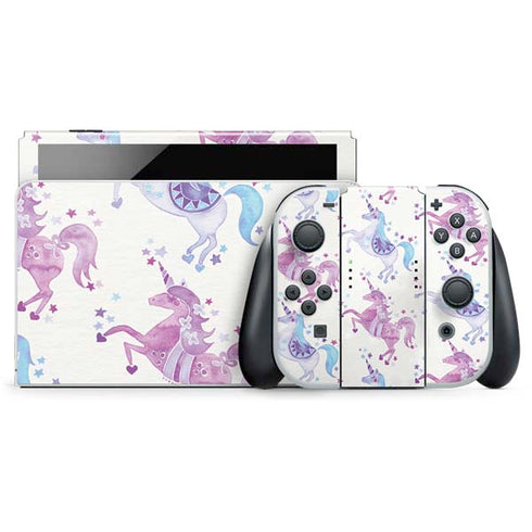 Purple Unicorns by Cat Coq Nintendo Skins