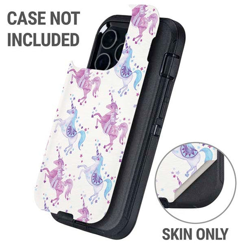 Purple Unicorns by Cat Coq Otterbox Defender iPhone Skin