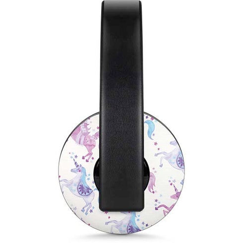 Purple Unicorns by Cat Coq PlayStation 4 Gold Wireless Headset Skin