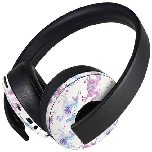 Purple Unicorns by Cat Coq PlayStation 4 Gold Wireless Headset Skin