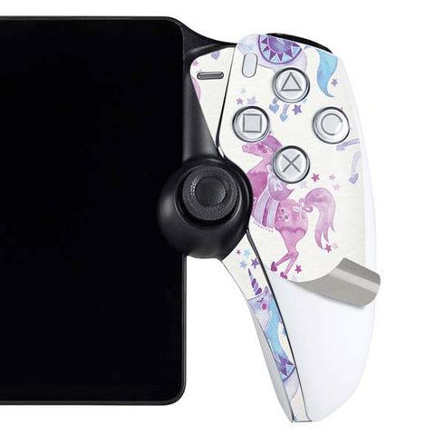 Purple Unicorns by Cat Coq PlayStation Portal Remote Player Skin