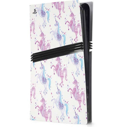 Purple Unicorns by Cat Coq PS5 Pro Console Skin