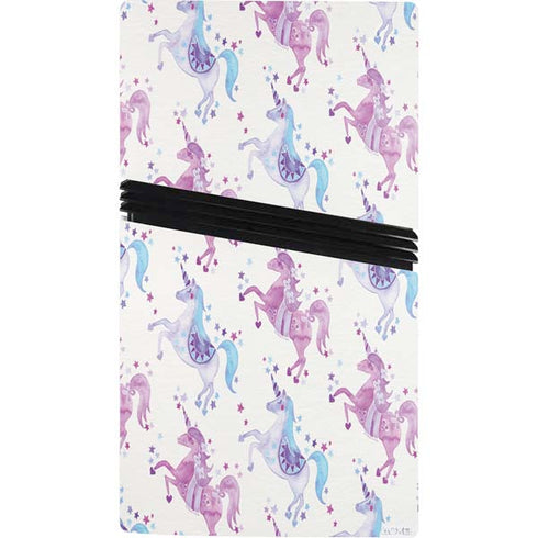 Purple Unicorns by Cat Coq PS5 Pro Console Skin