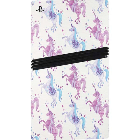 Purple Unicorns by Cat Coq PS5 Pro Disk Bundle Skin