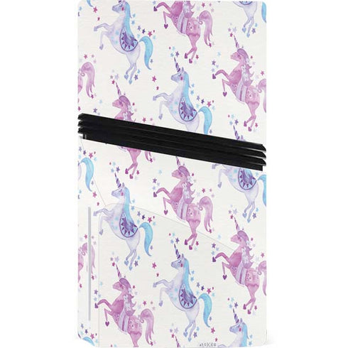 Purple Unicorns by Cat Coq PS5 Pro Disk Bundle Skin
